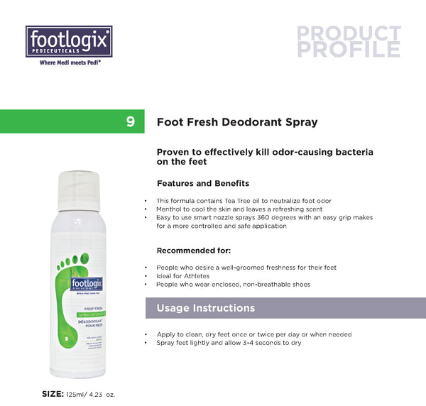 Footlogix - Foot Deodorant Spray (125 ml) - Healthcare Shops