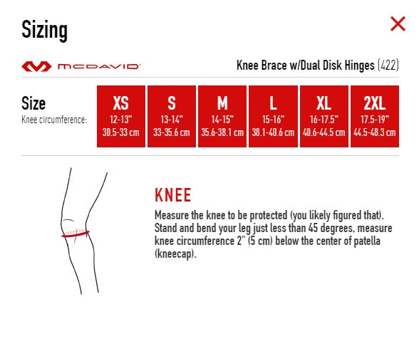 McDavid Knee Brace w/Dual Disk Hinges - Healthcare Shops