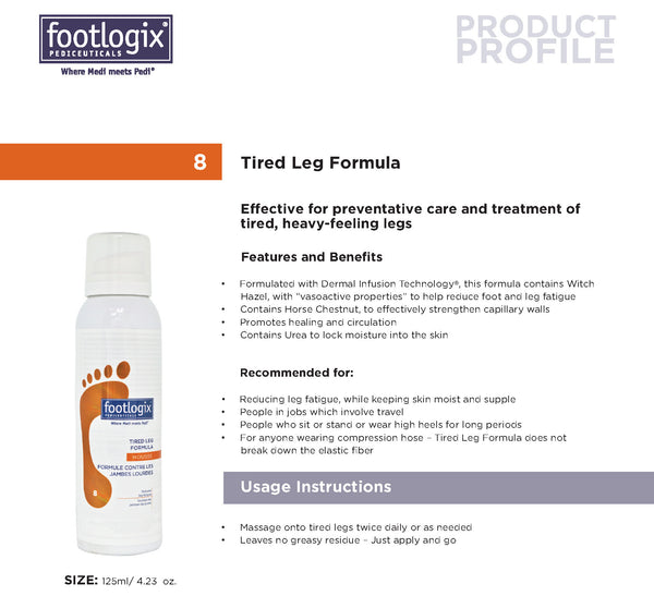 Footlogix - Tired Leg Formula (125 ml) - Healthcare Shops